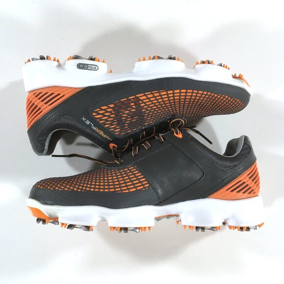 FootJoy HyperFlex Golf Shoes Mens Size 7.5 Gray Orange White 51015 main image 5